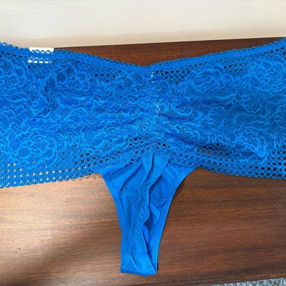 Cacique Teal Blue Lace Panties 22/24 NWT - Picture 6 of 6